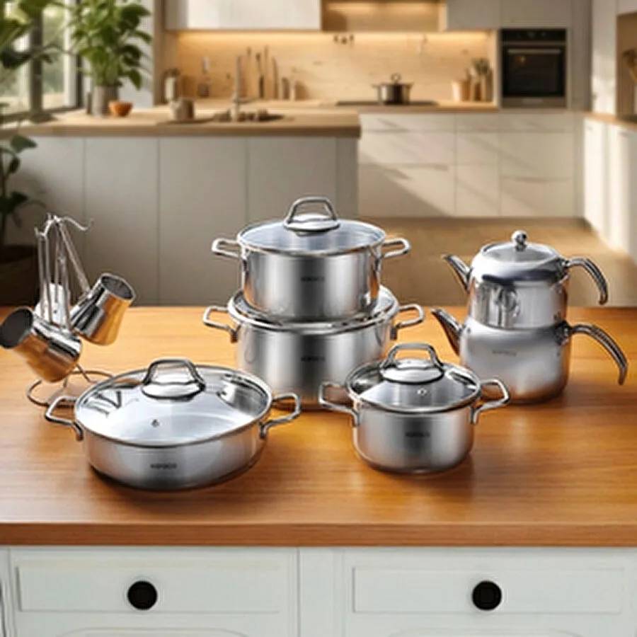 سرویس پخت و پز جهیزیه استیل