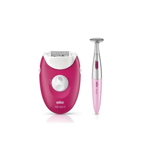 اپیلاتور خشک مرطوب براون Silk-épil 3 3420 قرمز