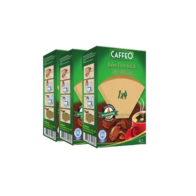 عکس فیلتر کاغذی کافه سایز ۴ تعداد 80 عدد ۳ بسته