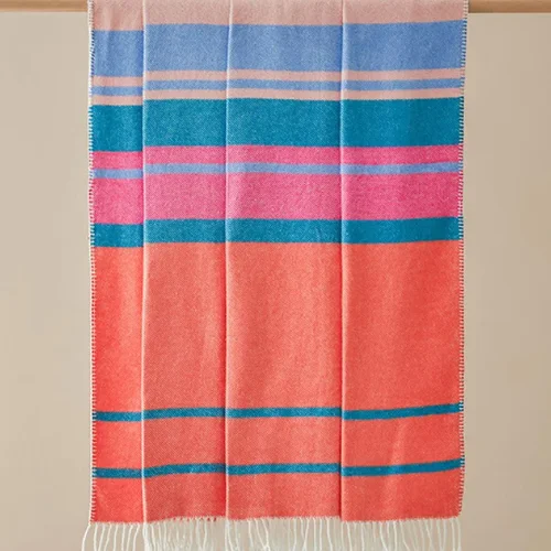 عکس پتو دو نفره پنبه انگلیش هوم ویوا نارنجی