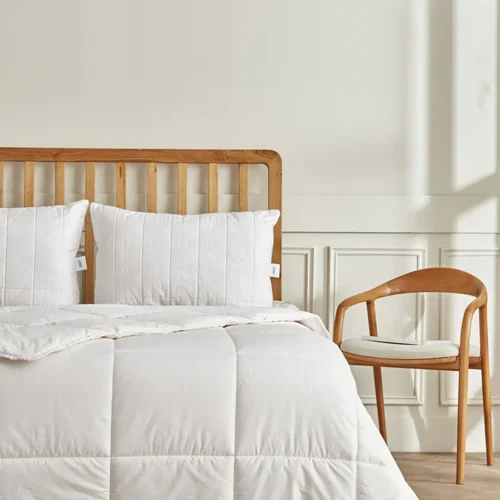 لحاف بالش یک نفره کاراجاهوم پنبه 155×215 سانتی