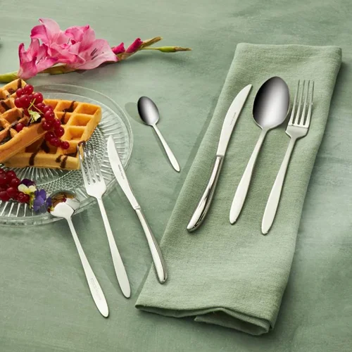 سرویس قاشق و چنگال 84 پارچه کاراجا New Athena همراه با جعبه