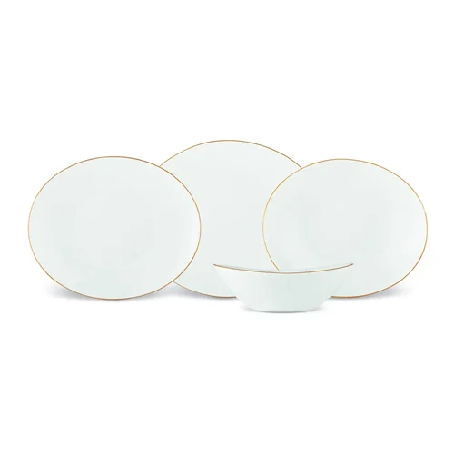 سرویس غذاخوری 24 پارچه ۶ نفره کاراجا خالص طلایی