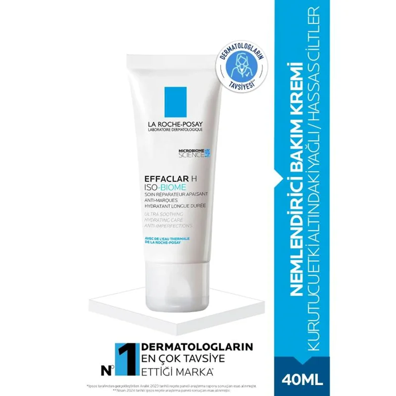 عکس کرم مرطوبکننده و ترمیمکننده لاروش پوزای Effaclar H مناسب پوستهای چرب و حساس