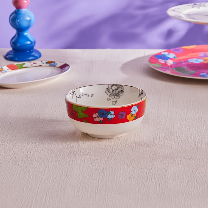 عکس کاسه نودل کاراجا Frida قطر 14 سانتی قرمز