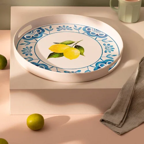 سینی گرد مادامکوکو لیموچا 35×35 سانتی