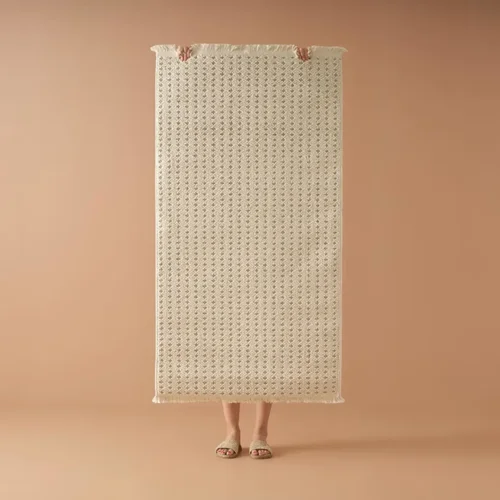 گلیم بلامزون سولو ابعاد 80x150 کرم