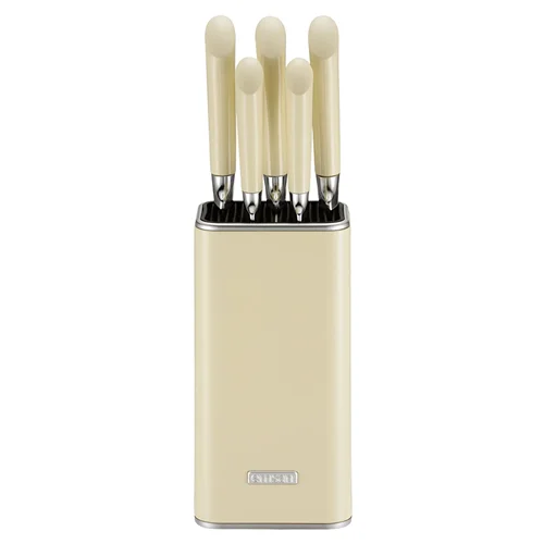 عکس سرویس چاقو 6 پارچه امسان Venice کرم