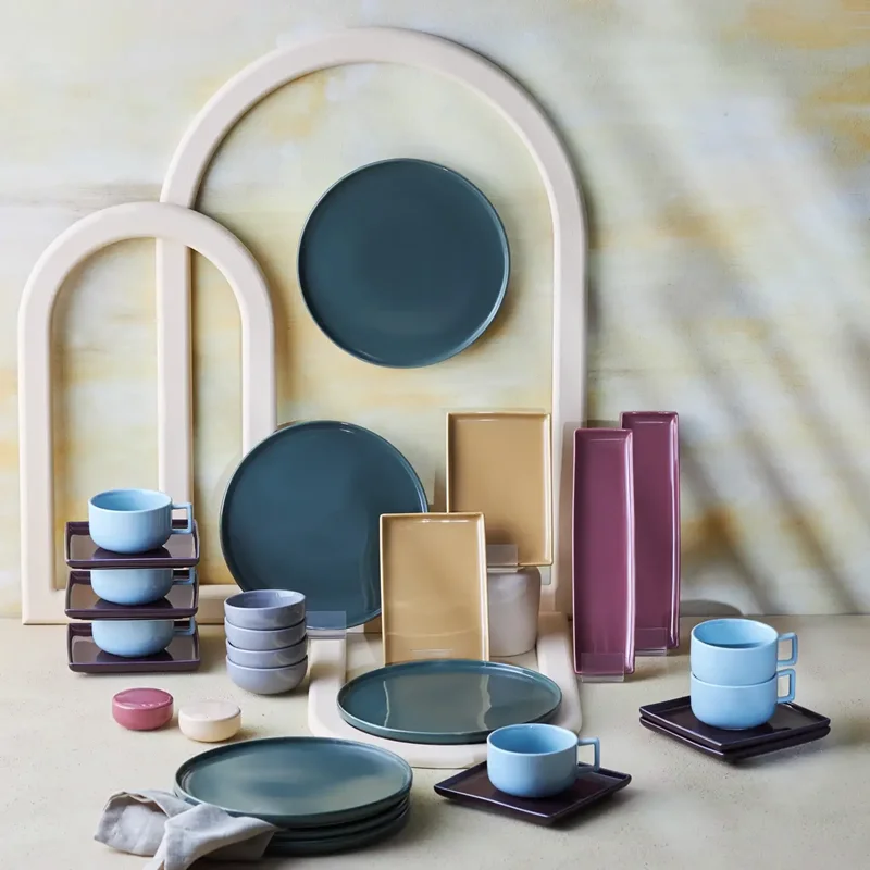 عکس سرویس صبحانه خوری 28 پارچه 6 نفره کاراجا Monaco رنگی