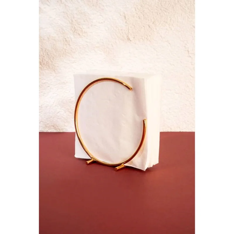 عکس جا دستمالی دکور آرت ماه طلایی 15×15 سانتی