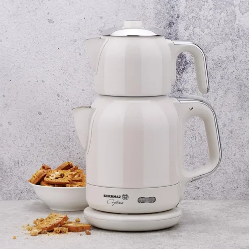 چای ساز استیل کرکماز A331-08 کرم