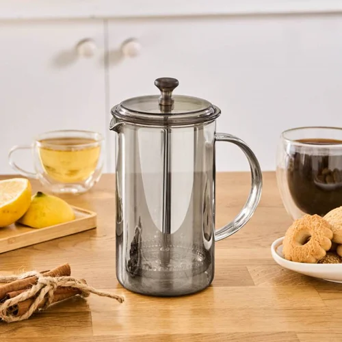 فرنچ پرس شیشهای کاراجا آلینا 600 میلی طوسی