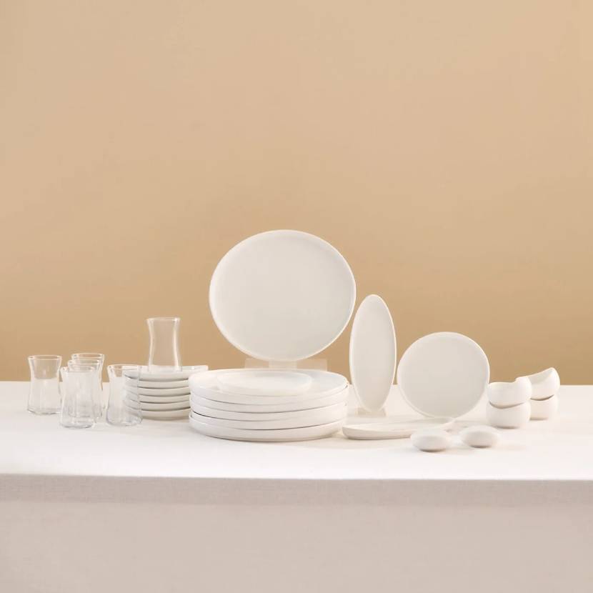 سرویس صبحانه خوری 28 پارچه کاراجا Olla سفید