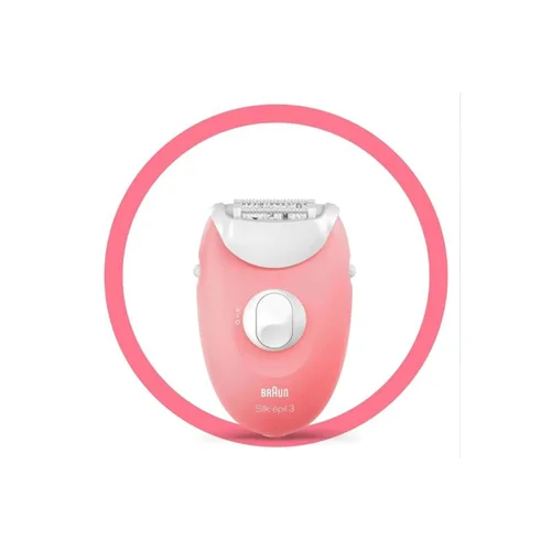 اپیلاتور خشک براون Silk-épil 3 3176 صورتی