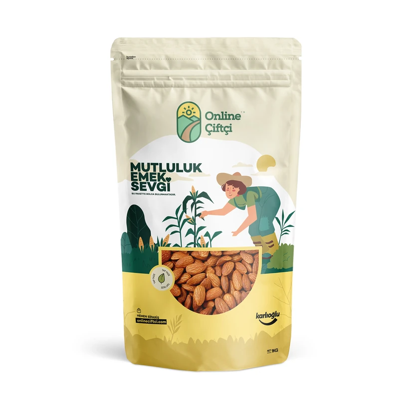 بادام خام ترکیه‌ای کارلی‌اوغلو 1 کیلوگرم