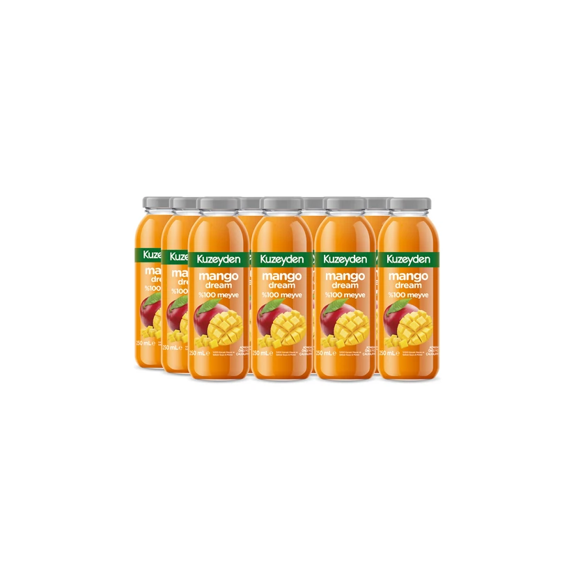 آبمیوه ۱۰۰ درصد انبه کوزیدن مدل رویای انبه بسته ۱۲ عددی ۲۵۰ میلی‌لیتر