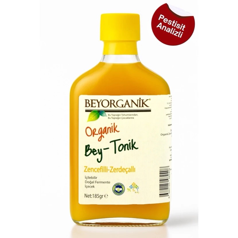 تونیک ارگانیک زردچوبه و زنجبیل بی‌اورگانیک ۲۰۰ میلی‌لیتر