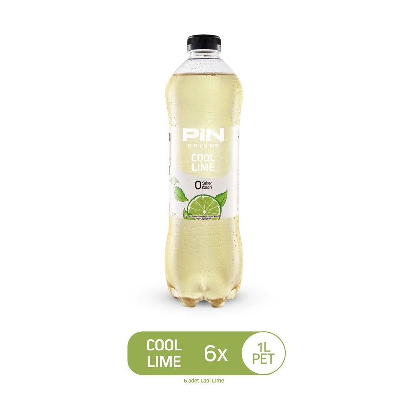 چای سرد کول لایم بدون شکر و کالری پین ۱ لیتری بسته ۶ عددی