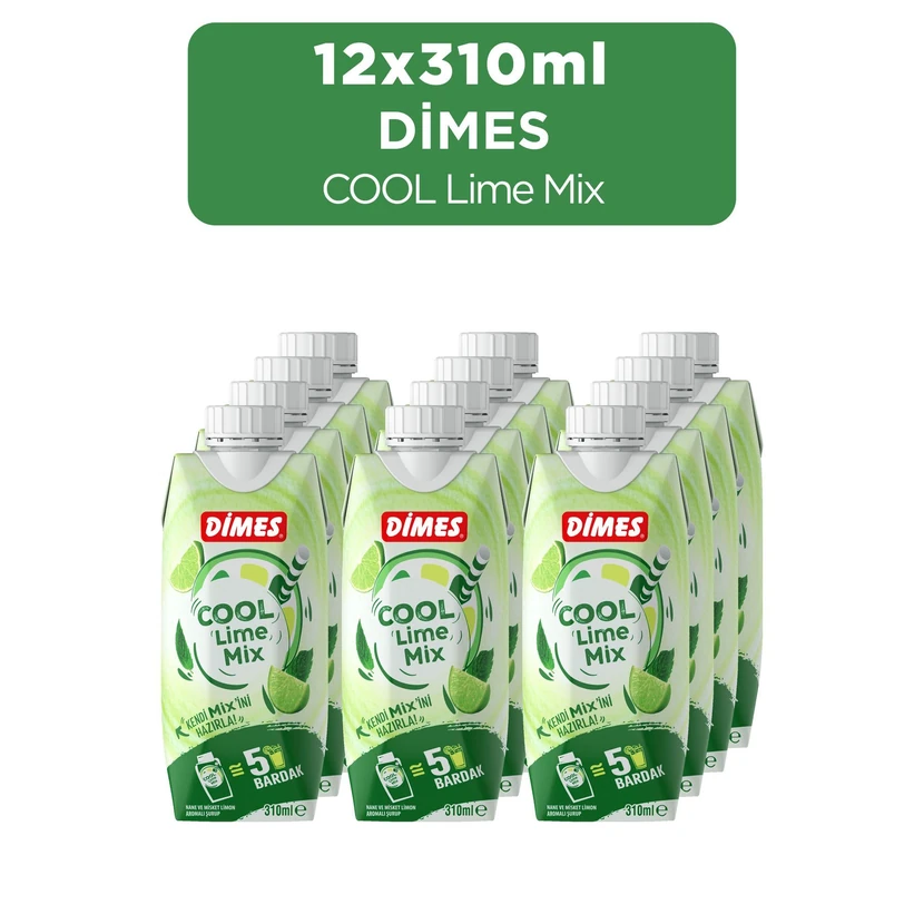 نوشیدنی لیمویی دایمز کول لایم میکس ۳۱۰ میلی‌لیتر بسته ۱۲ عددی