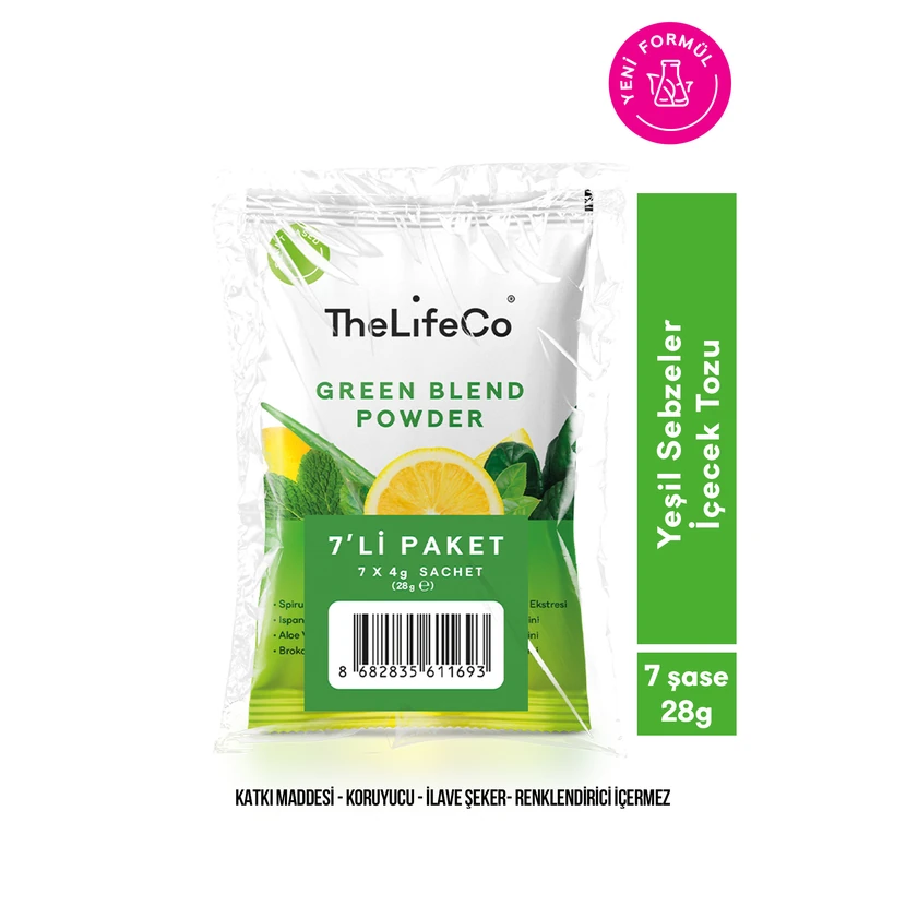 لایف‌کو پودر نوشیدنی سبزیجات سبز ساشه هفت روزه