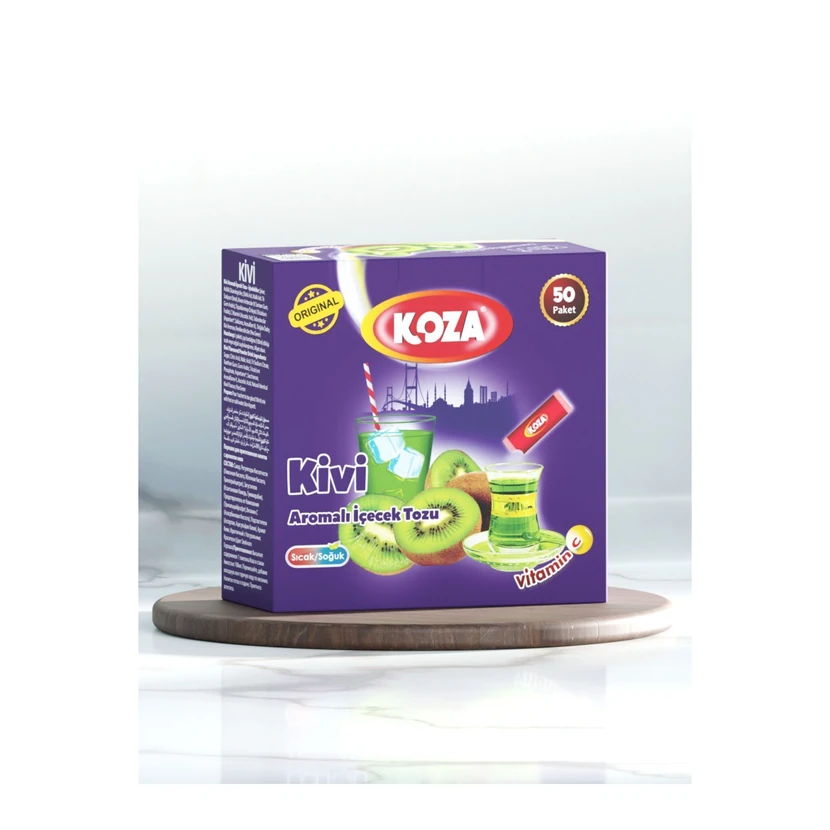 پودر نوشیدنی فوری طعم کیوی ۵۰ عددی کوزا