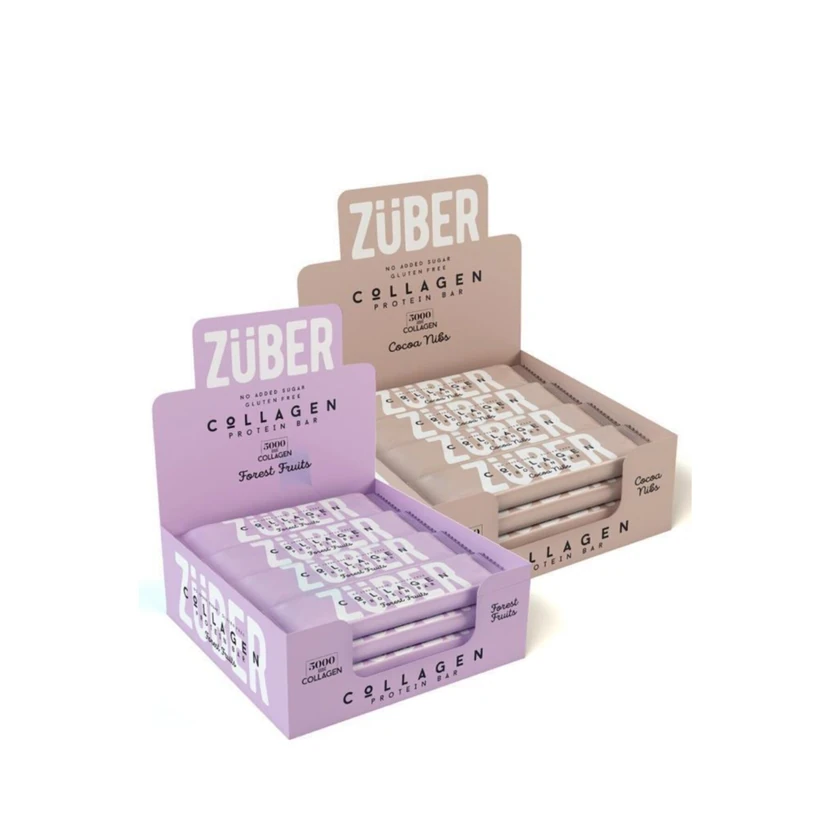 بار کلاژن کاکائو جنگلی زوبر بسته 24 عددی 35 گرمی