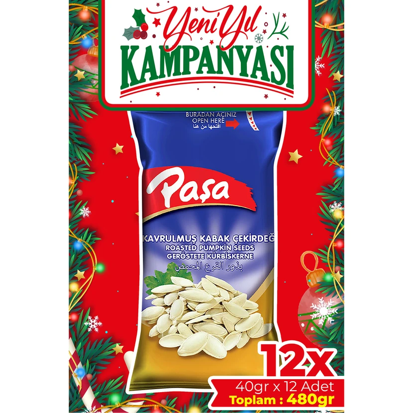 تخمه کدو برشته و شور پاشا 480 گرمی