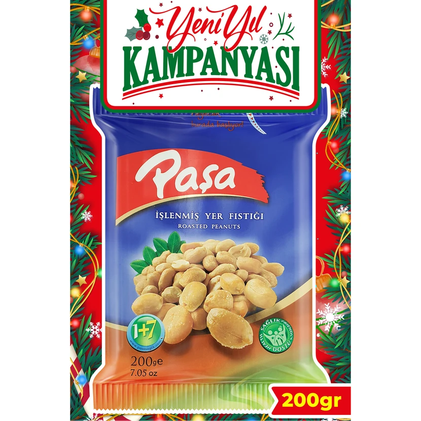 بادام‌زمینی برشته پاشا 200 گرم