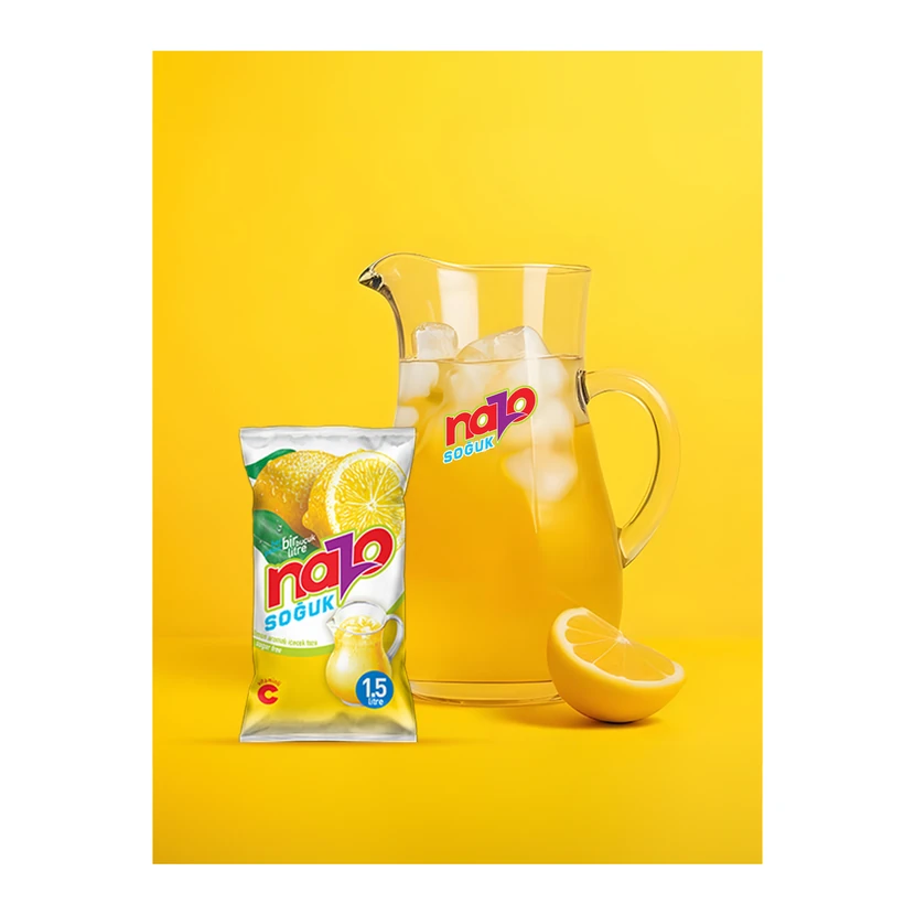 پودر نوشیدنی لیمویی نازو 24 عددی (9 گرم)