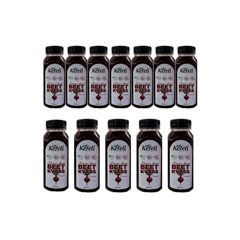 کواس چغندر کیفلی گورمه 250 میلی‌لیتری بسته 12 عددی
