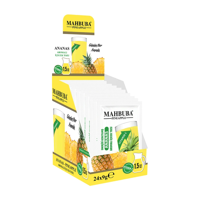 نوشیدنی پودری خنک آناناس محبوبا 24×9 گرم