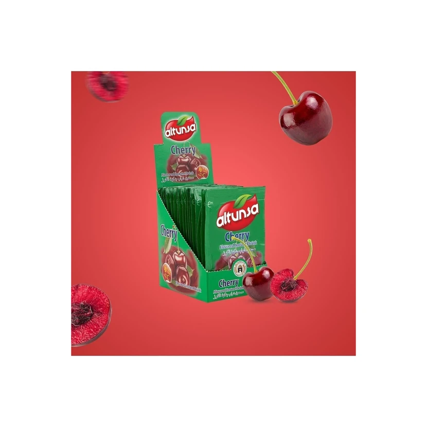 نوشیدنی پودری آلبالویی آلتونسا 9 گرم بسته 24 عددی