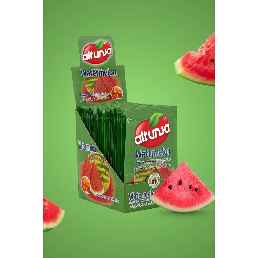پودر نوشیدنی سرد طعم هندوانه آلتونسا 9 گرمی × 24 عدد