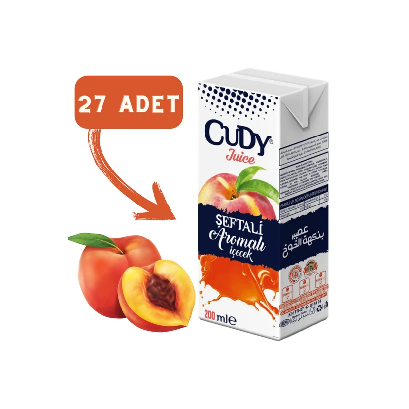 کادی نوشیدنی هلو بسته 27 عددی (200 میلی‌لیتر)