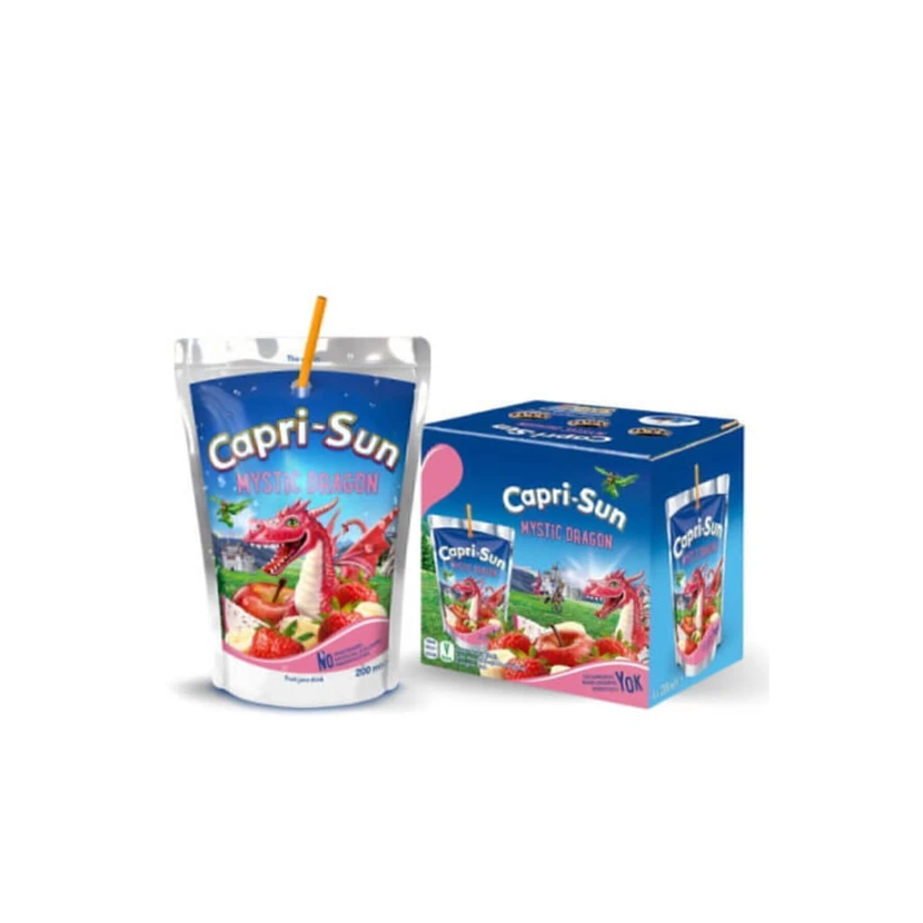 کپری‌سان میستیک دراگون نوشیدنی میوه‌ای 200 میلی‌لیتر بسته 20 عددی
