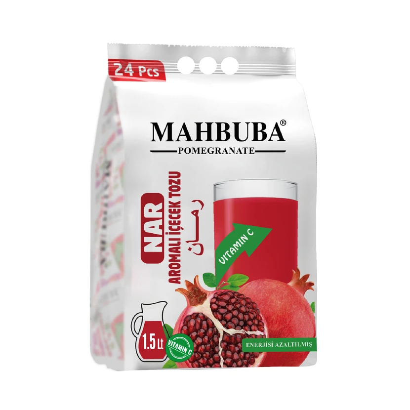 نوشیدنی پودری سرد طعم انار محبوبه 24×11.2 گرم