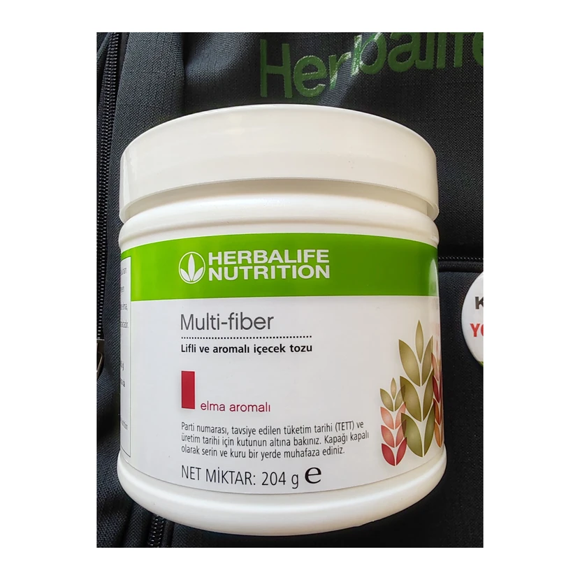 پودر نوشیدنی فیبردار هربالایف طعم سیب 204 گرم