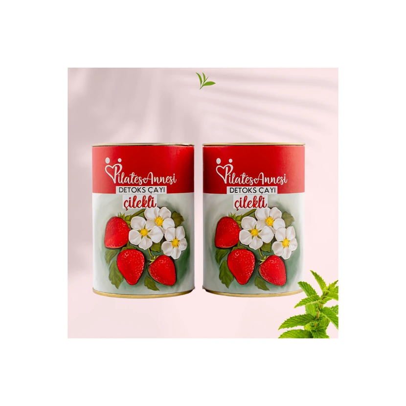 چای سم‌زدایی با تکه‌های توت‌فرنگی پیلاتس آنسی ۲ بسته ۶۰ گرم