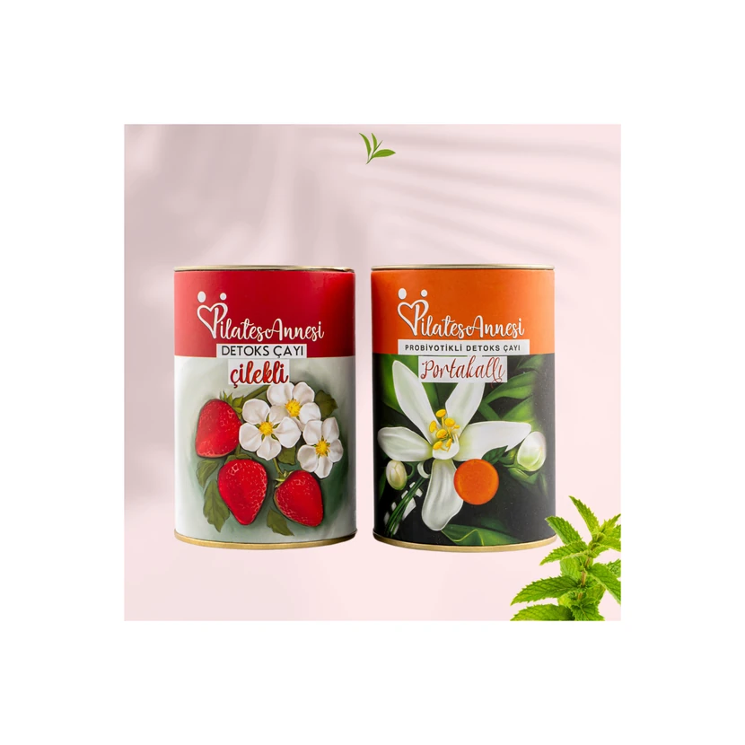 ست دتوکس دو در یک توت‌فرنگی و پرتقال پروبیوتیک پیلاتس آنسی