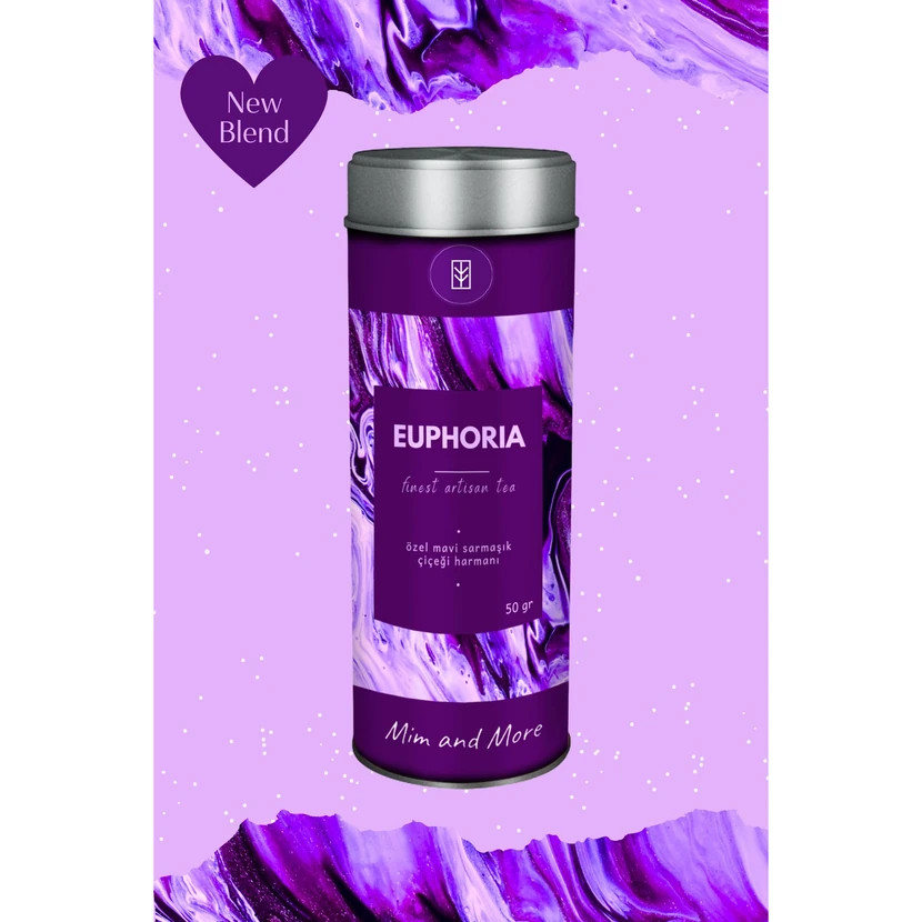 دمنوش ایفوریا توت‌فرنگی و گل پیچک آبی 50 گرمی