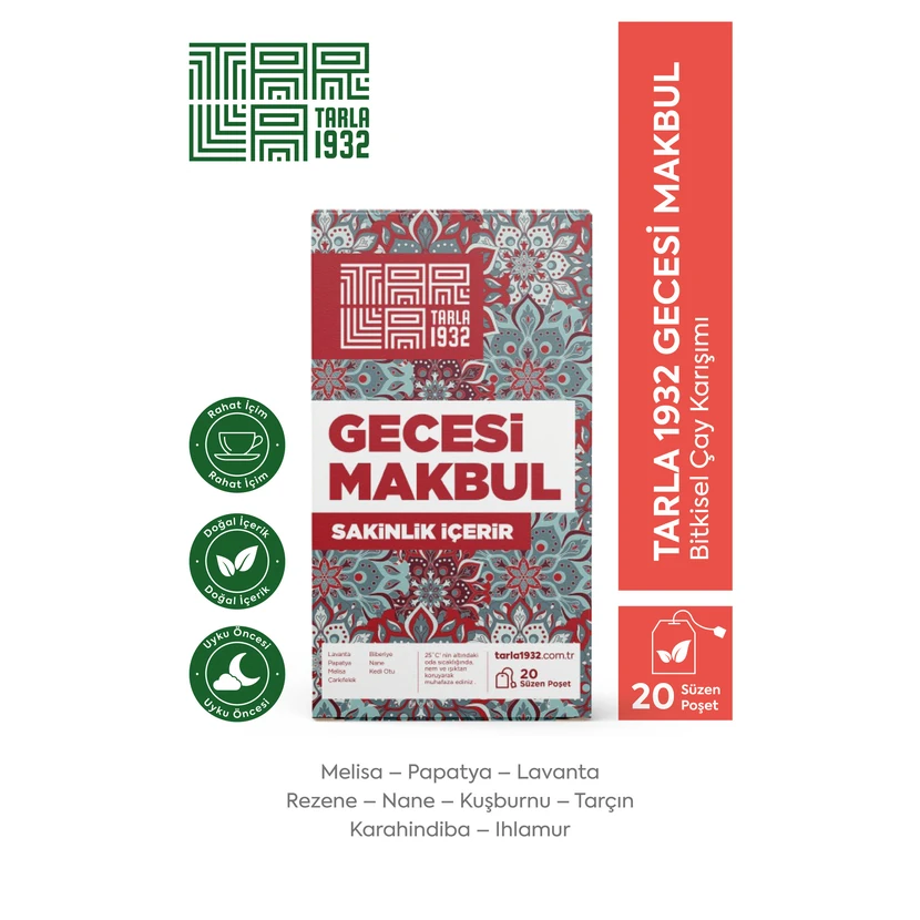 چای ویژه شب محبوب تارلا 1932 فرمول‌های گیاهی بدون مواد شیمیایی