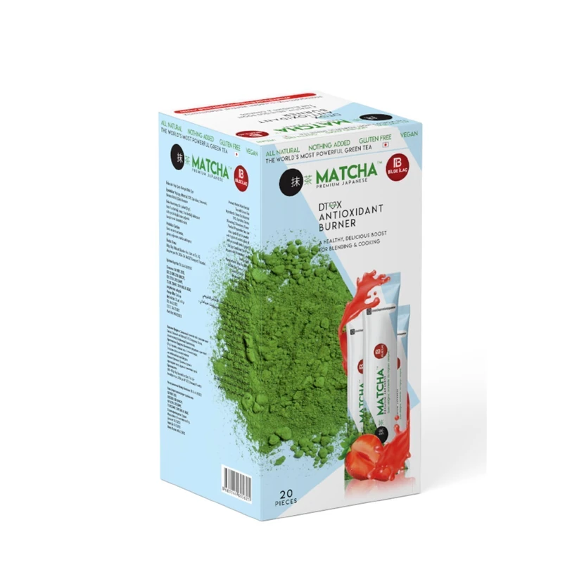 ماچا طعم توت‌فرنگی ژاپنی بیلگه ایلاچ 20×10 گرم