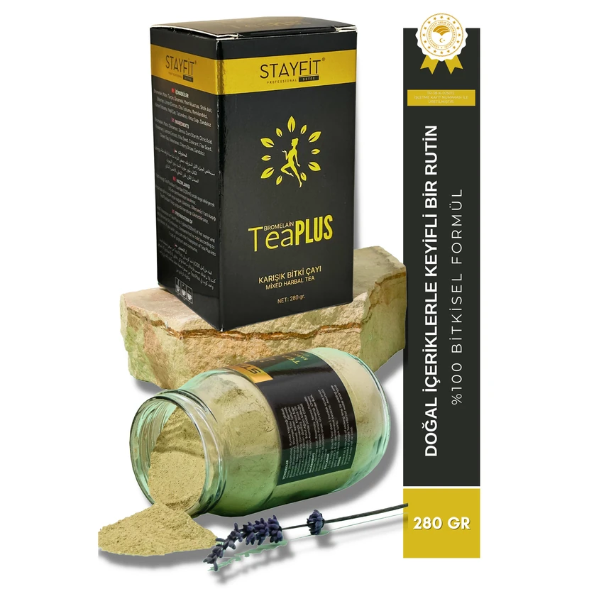 چای گیاهی مخلوط با عصاره بروملاین استی‌فیت 280 گرم (45 روزه)