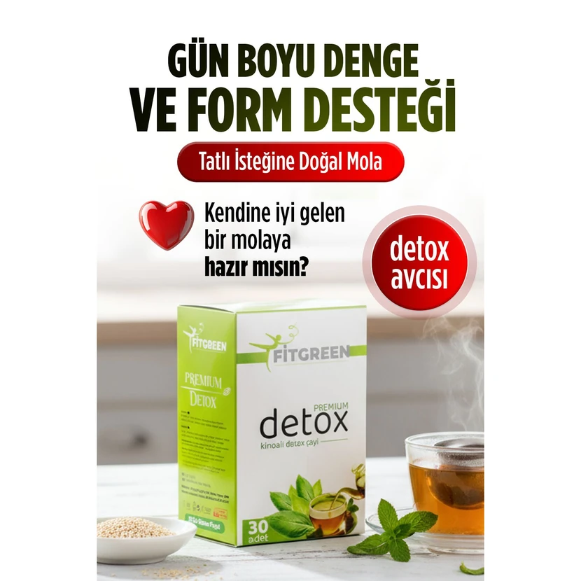 چای دتاکس فیت‌گرین برای کنترل اشتها و رژیم