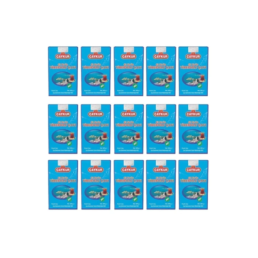 چایکور شماره 42 تیربولو چای سیاه فله‌ای 15 بسته 500 گرمی