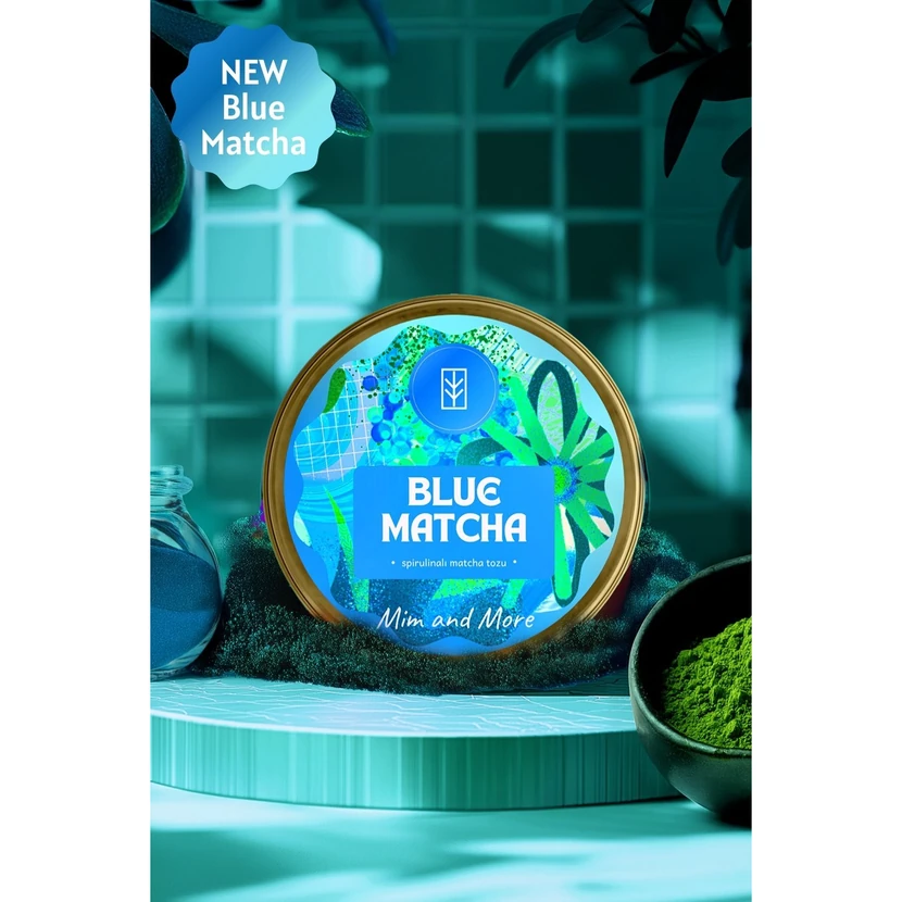 پودر ماچا آبی اسپیرولینا میم اند مور 25 گرم