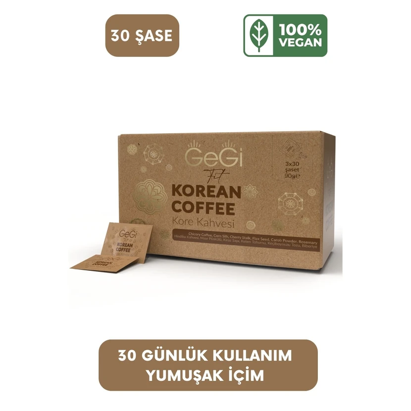 قهوه کاسنی کره‌ای 30 ساشه 90 گرم