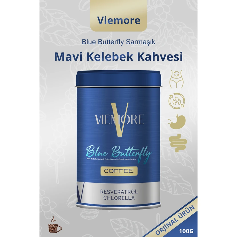 قهوه بلو باترفلای با عصاره پیچک 100 گرم