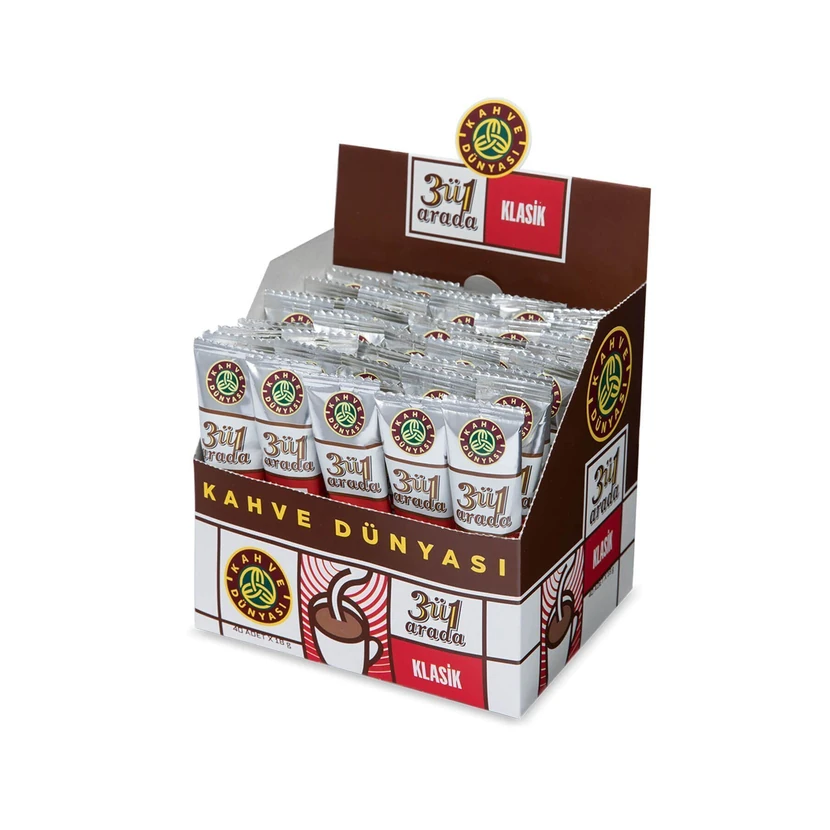 قهه فوری دنیای قهوه 3 در 1 کلاسیک 40 عددی
