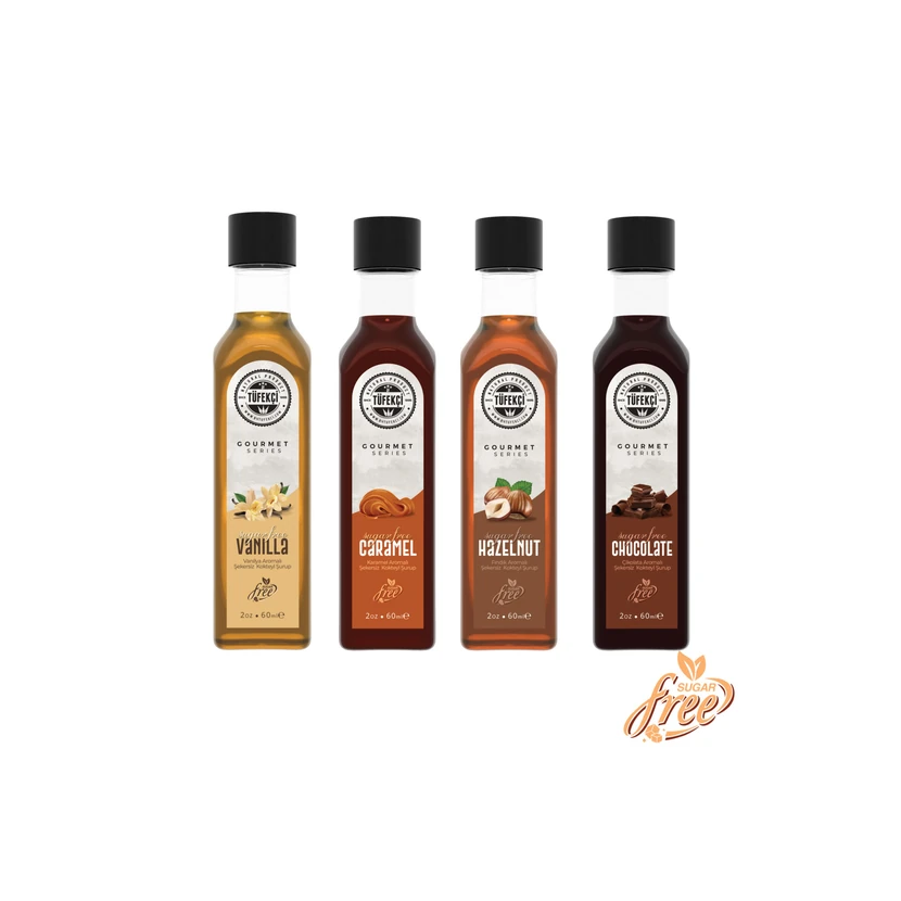 شربت بدون قند بای توفکچی بسته 4 عددی 60 میلی‌لیتری